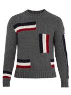Moncler Crew-neck Intarsia-knit Wool Sweater