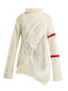 Matchesfashion.com Preen Line - Serenity Cable Knit Sweater - Womens - Ivory