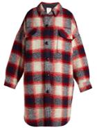 Isabel Marant Étoile Gario Oversized Checked Wool Coat