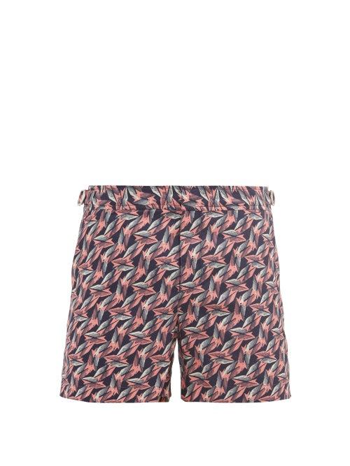 Matchesfashion.com Orlebar Brown - Setter Printed Shell Swim Shorts - Mens - Pink Navy