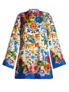 Dolce & Gabbana Majolica-print Silk-twill Tunic