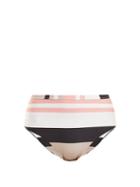 Matchesfashion.com Asceno - High Rise Striped Bikini Briefs - Womens - Cream Stripe
