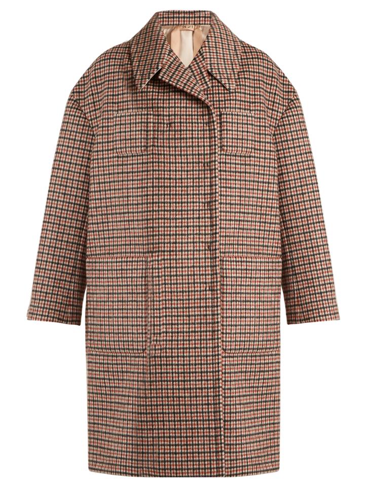 No. 21 Oversized Checked Coat