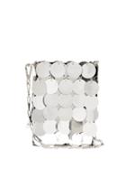 Matchesfashion.com Paco Rabanne - Sparkle Mini 1969 Embellished Faux Leather Bag - Womens - Silver