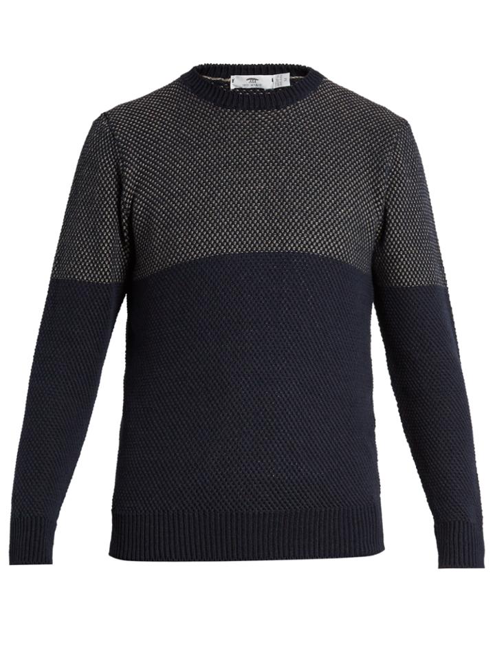 Inis Meáin Bird's-eye Knit Linen And Cotton-blend Sweater