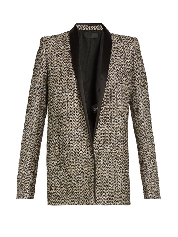Haider Ackermann Depompadour Shawl-lapel Tweed Jacket