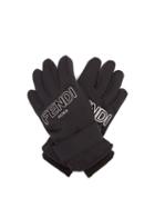 Matchesfashion.com Fendi - Logo Patch Padded Ski Gloves - Womens - Black