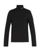 Matchesfashion.com Calvin Klein 205w39nyc - Roll Neck Cotton Blend Top - Mens - Black
