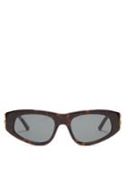 Matchesfashion.com Balenciaga - Oval Tortoiseshell-acetate Sunglasses - Womens - Tortoiseshell