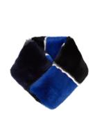 Diane Von Furstenberg Striped Rabbit-fur Scarf