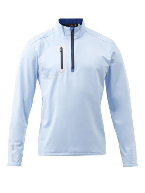 Polo Ralph Lauren - Rlx Quarter-zip Technical-jersey Track Top - Mens - Blue