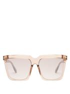 Matchesfashion.com Tom Ford Eyewear - Sabrina Square Acetate Sunglasses - Womens - Clear