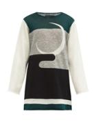 Matchesfashion.com Undercover - Crescent-jacquard Wool Sweater - Mens - Green