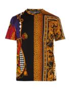Matchesfashion.com Versace - Contrast Print T Shirt - Mens - Multi