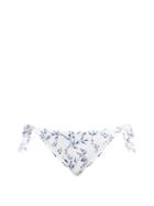Ladies Beachwear Agua By Agua Bendita - Cidron Floral-print Side-tie Bikini Briefs - Womens - White Print