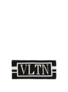 Matchesfashion.com Valentino - Vltn Logo Intarsia Wool Blend Headband - Mens - Black