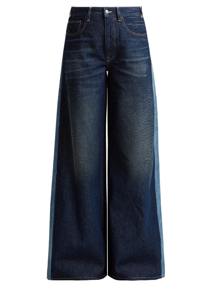 Mm6 Maison Margiela Side Stripe Wide-leg Jeans