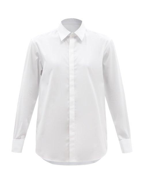 Bourrienne Paris X - Authentique Cotton-poplin Shirt - Womens - White