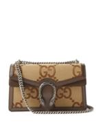 Gucci - Dionysus Small Gg-jacquard Shoulder Bag - Womens - Brown