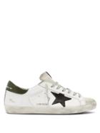 Matchesfashion.com Golden Goose Deluxe Brand - Superstar Distressed Leather Trainers - Mens - White Black