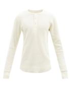 Rag & Bone - Devon Cotton-waffle Henley Top - Mens - White
