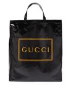 Matchesfashion.com Gucci - Logo Print Coated Canvas Tote Bag - Mens - Black