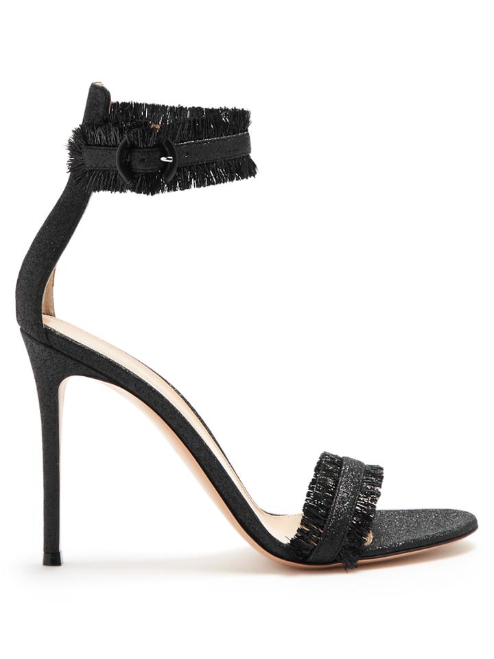 Gianvito Rossi Portofino Fringe-trimmed Sandals