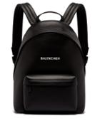Matchesfashion.com Balenciaga - Explorer Logo Leather Backpack - Mens - Black White