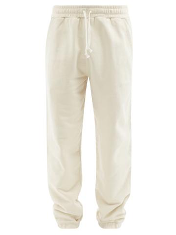 Cdlp - Embroidered Recycled Organic Cotton Track Pants - Mens - Cream