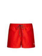 Matchesfashion.com Paul Smith - Zebra Appliqu Swim Shorts - Mens - Red