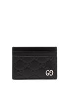 Matchesfashion.com Gucci - Gg Debossed Leather Cardholder - Mens - Black