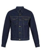 Calvin Klein 205w39nyc Contrast-stitch Point-collar Denim Jacket
