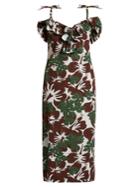 Rosie Assoulin Blooming Onion Tropical-print Dress