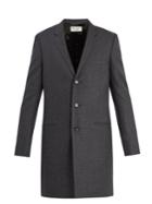 Saint Laurent Notch-lapel Wool-twill Overcoat