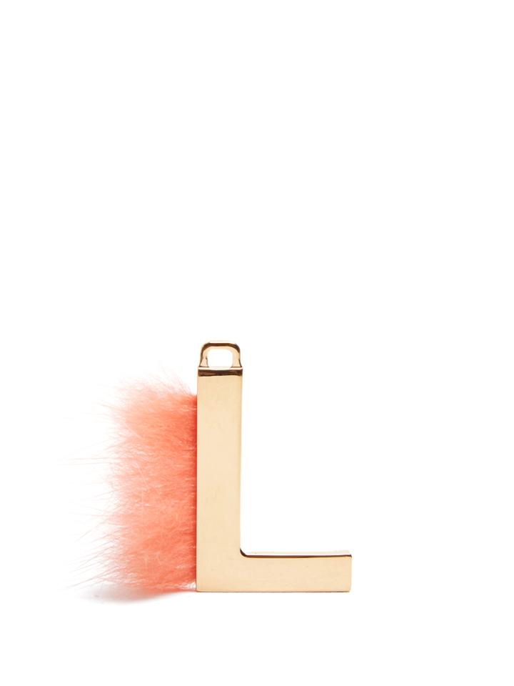 Fendi Abclick Letter 'l' Key Charm