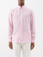 Polo Ralph Lauren - Custom-fit Striped Linen Shirt - Mens - Pink White