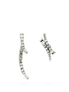 Matchesfashion.com Ryan Storer - Mismatched Crystal Embellished Earrings - Womens - Crystal