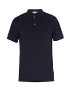 Matchesfashion.com Sunspel - Short Sleeved Cotton Piqu Polo Shirt - Mens - Navy