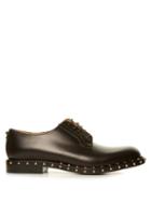 Valentino Rockstud Lace-up Leather Derby Shoes