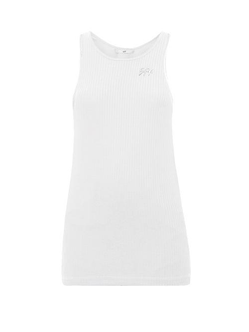 Matchesfashion.com Eytys - Toni Ribbed Jersey Tank Top - Womens - White