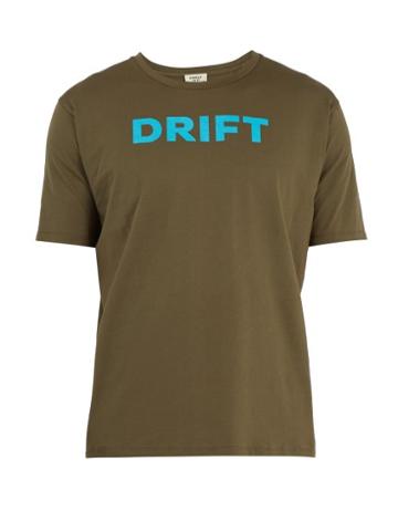 Matchesfashion.com Everest Isles - Drift Print Cotton T Shirt - Mens - Green