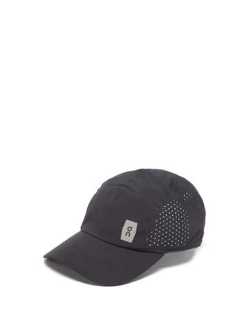 On - Logo-print Mesh-panel Cap - Mens - Black