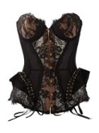 Agent Provocateur - Raphaella Lace And Tulle Corset - Womens - Black