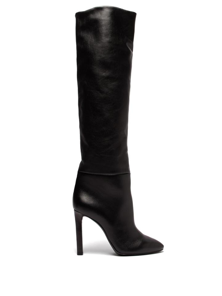 Saint Laurent Kate Knee-high Leather Boots