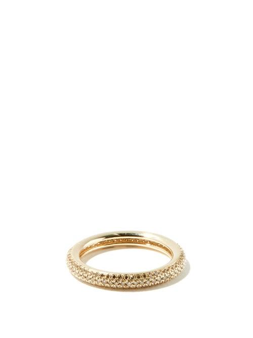 Matchesfashion.com Otiumberg - Diamond And Recycled 9kt-gold Ring - Womens - Light Pink