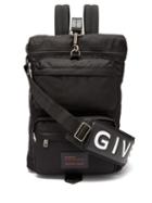Matchesfashion.com Givenchy - Ut3 Leather Trimmed Nylon Backpack - Mens - Black