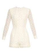 Emilia Wickstead Tony Textured-waves Playsuit