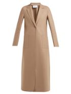 Matchesfashion.com Harris Wharf London - Single Breasted Pressed Wool Coat - Womens - Camel