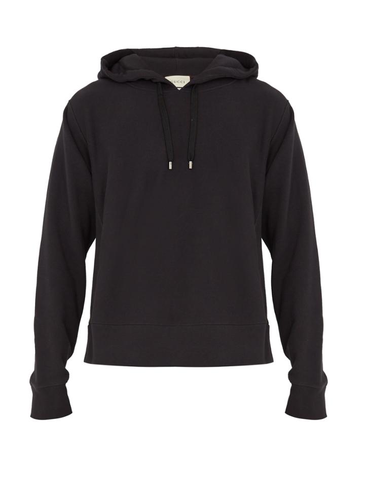 Gucci Dragon-embroidered Hooded Sweatshirt