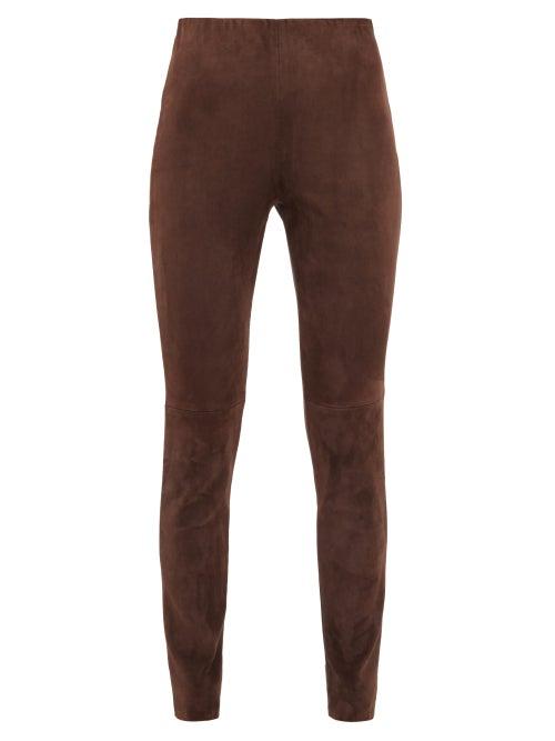 Matchesfashion.com Weekend Max Mara - Eros Leggings - Womens - Dark Brown